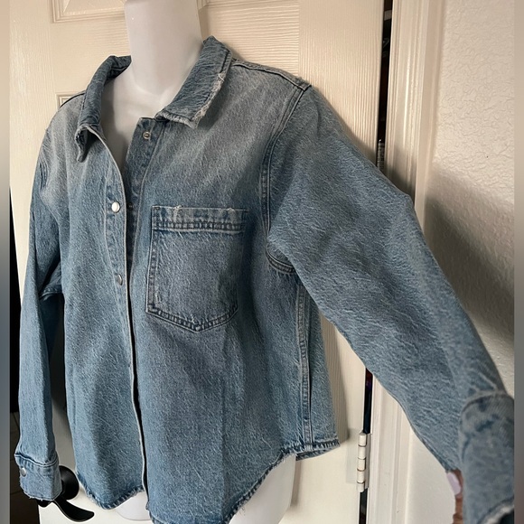 NWT Pistola Liv Long Sleeve Denim Shirt XL - Picture 9 of 15